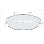 Колодки тормозные передние FORD Transit (E) 94-00, Tourneo 94-00 D864E (GDB1080) (пр-во DAFMI)
