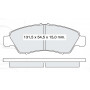 Колодки тормозные передние HONDA Civic V-VI, Jazz II-III D872E (GDB1164) (пр-во DAFMI)
