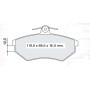 Колодки тормозные передние VW Golf II-III, Jetta II, Passat V-VI, Scirocco, Vento, Lupo  // CHERY Ti