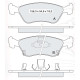 Колодки тормозные передние TOYOTA Avensis (T22) 97-03 D897E (GDB3163) (пр-во DAFMI)
