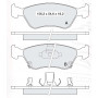 Колодки тормозные передние TOYOTA Avensis (T22) 97-03 D897E (GDB3163) (пр-во DAFMI)