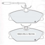 Колодки тормозные передние RENA Clio II, Symbol I, Megane I, Laguna I, Safrane I-II, Scenic I D926E