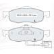 Колодки тормозные передние FORD Mondeo I-II, Scorpio I-II D930E (GDB1108) (пр-во DAFMI)