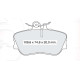Колодки тормозные передние MB C-class (W202) D937E (GDB1094) (пр-во Intelli)