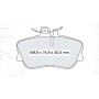 Колодки тормозные передние MB C-class (W202) D937E (GDB1094) (пр-во Intelli)