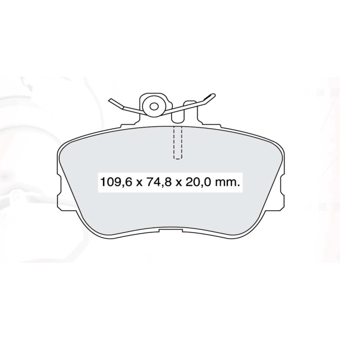 Колодки тормозные передние MB C-class (W202) D937Ei (GDB1094) (пр-во Intelli)
