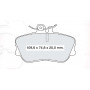Колодки тормозные передние MB C-class (W202) D937Ei (GDB1094) (пр-во Intelli)
