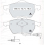 Колодки тормозные передние VW Golf IV-V, Bora, Polo (9N)  //  Skoda Octavia (1U2, 1U5)  //  SEAT Tol
