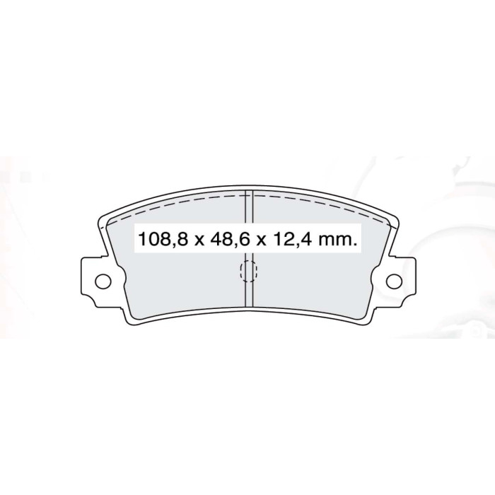 Колодки тормозные задние FIAT Croma  //  LANCIA Dedra  D960E (GDB155) (пр-во Intelli)