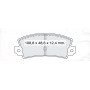 Колодки тормозные задние FIAT Croma  //  LANCIA Dedra  D960E (GDB155) (пр-во Intelli)