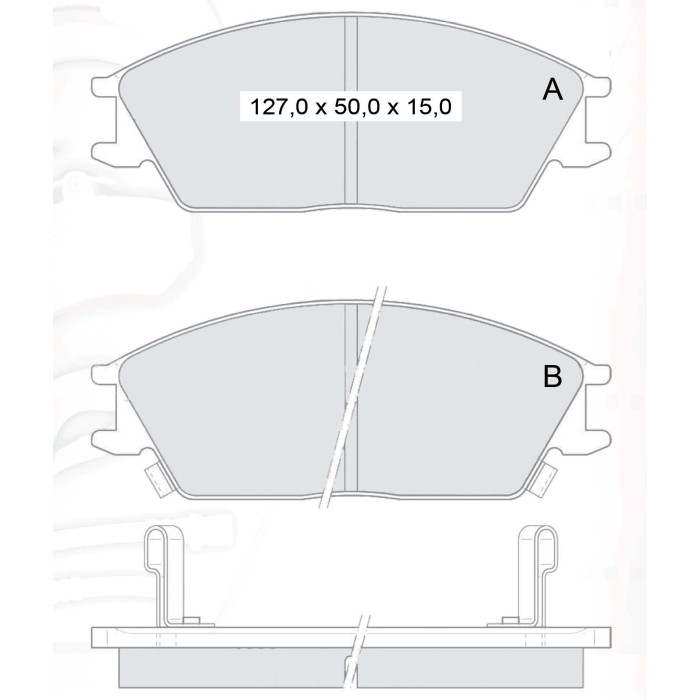 Колодки тормозные передние HYUNDAI Accent I (X-3), II (LC), Getz (TB), Lantra I (J-1), II (J-II), Po