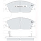 Колодки тормозные передние HYUNDAI Accent I (X-3), II (LC), Getz (TB), Lantra I (J-1), II (J-II), Po