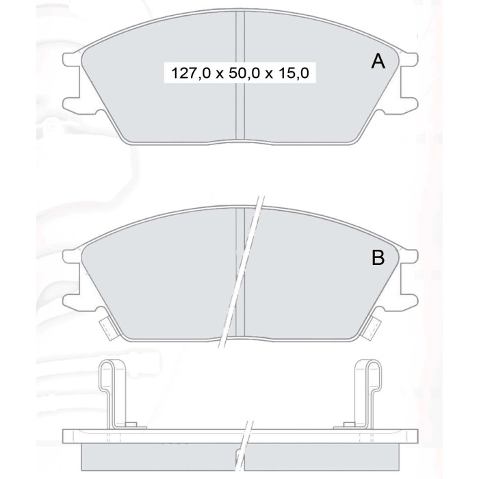Колодки тормозные передние HYUNDAI Accent I (X-3), II (LC), Getz (TB), Lantra I (J-1), II (J-II), Po