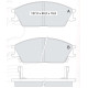 Колодки тормозные передние HYUNDAI Accent I (X-3), II (LC), Getz (TB), Lantra I (J-1), II (J-II), Po
