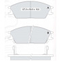 Колодки тормозные передние HYUNDAI Accent I (X-3), II (LC), Getz (TB), Lantra I (J-1), II (J-II), Po