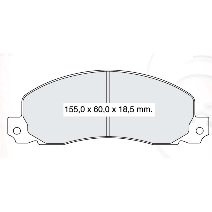 Колодки тормозные задние RENA Trafic 80-01  //  OPEL Arena 97-01 D996E (GDB344) (пр-во Intelli)