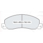 Колодки тормозные задние RENA Trafic 80-01  //  OPEL Arena 97-01 D996E (GDB344) (пр-во Intelli)