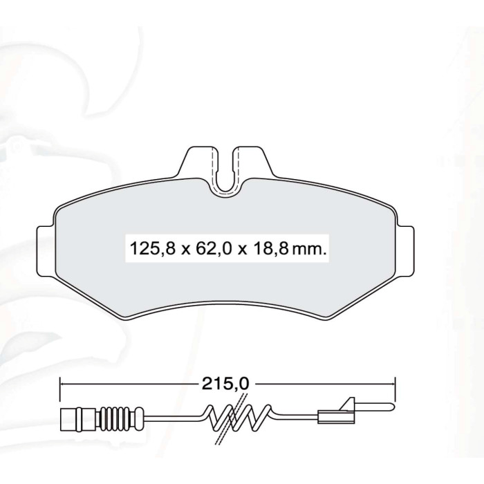 Колодки тормозные задние MB Sprinter (901, 902, 903, 904, 909) 95-06, G-Classe (W460, W461, W464) 79
