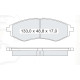 Колодки тормозные передние CHEVR Aveo (T200, T250) 03-... / ZAZ Vida 12-… D190SM (GDB3330) (пр-во DA