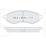 Колодки тормозные передние CHEVR Aveo (T200, T250) 03-... / ZAZ Vida 12-… D190SM (GDB3330) (пр-во DA
