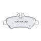 Колодки тормозные задние MB Sprinter II (906) 06-…  //  VW Crafter 30-35, 30-50 06-… D237SM (GDB1697