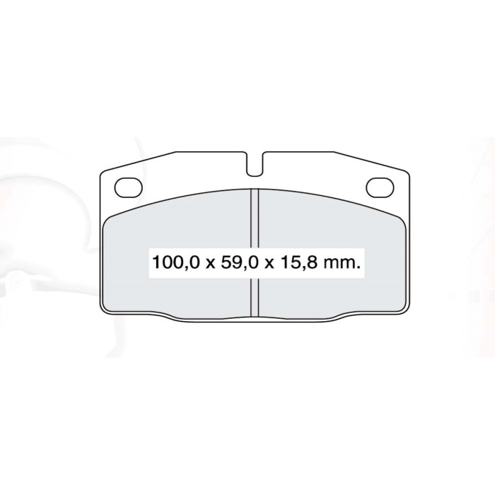 Колодки тормозные передние OPEL Kadett D/E 79-91, Vectra A 88-95, Omega A 86-94, Corsa A 82-93/ DAEW