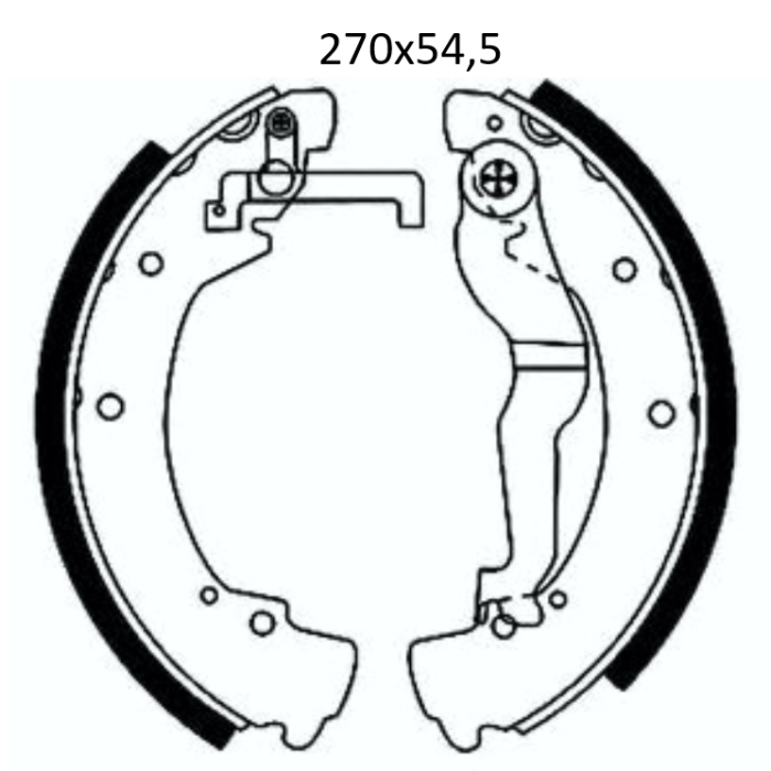 Колодки тормозные задние 270x54,5 VW T4 90-03  //  MB Sprinter 3,5 t (906) 08-… DA142 (GS8530) (пр-в