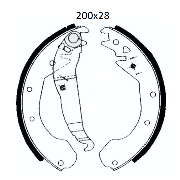 Колодки тормозные задние 230x50 OPEL Kadett E 86-91, Record E 82-86, Combo 94-01 DA269 (GS6211) (пр-