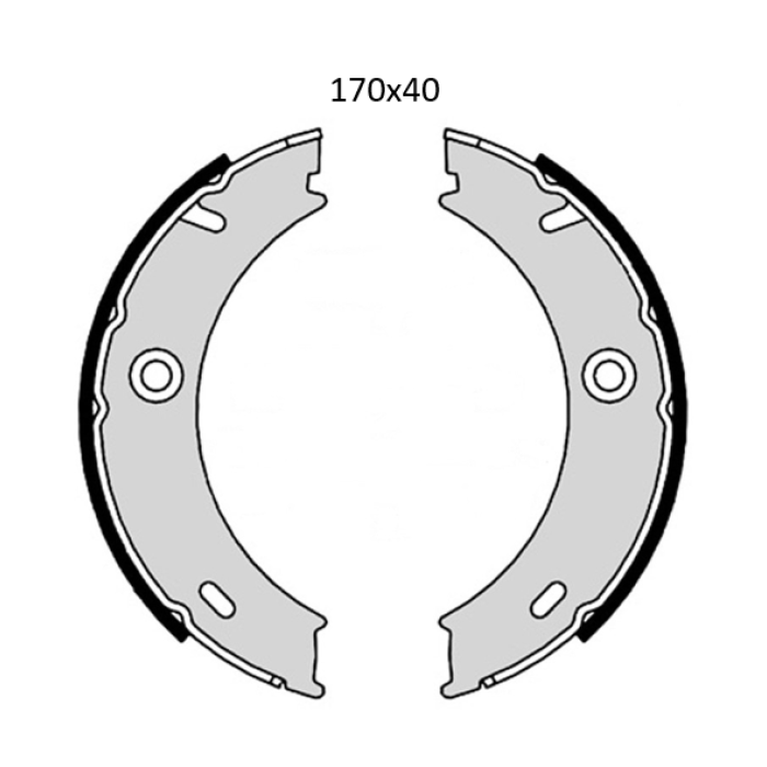 Колодки тормозные задние 170x40 MB Sprinter (904) 95-…, Vario 09.96-12.10, G-classe W463 07.97-08.04