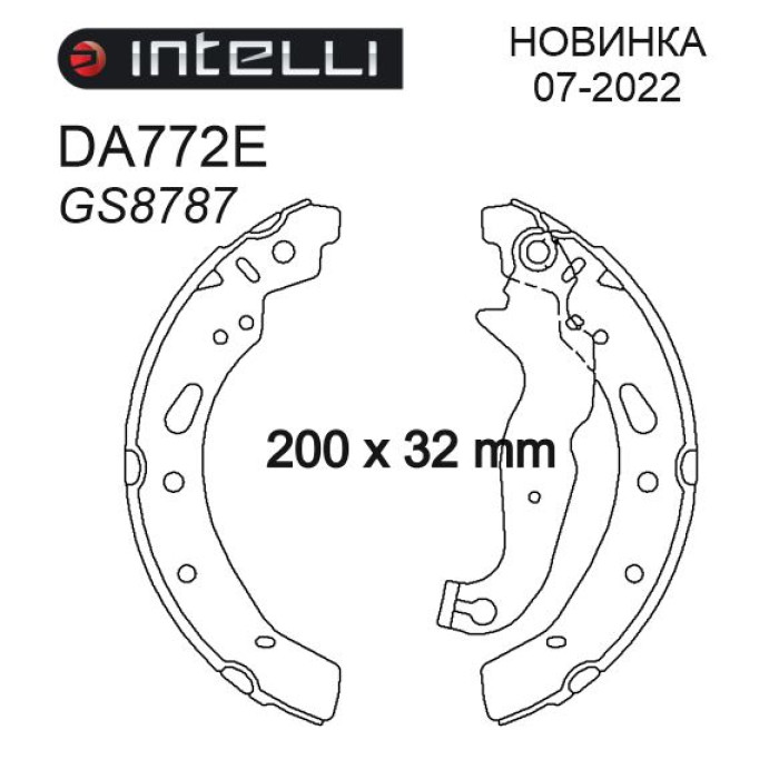 Колодки тормозные задние FORD Fiesta VI China sedan 07.09-... // MAZDA 2 DE/DH/DL/DJ 07.07-...  DA77
