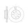 Тормозной диск 256 mm HYUNDAI Accent III MC 05-10, i20 08-...  //  KIA Rio JB II 05-… TD114 (DF48