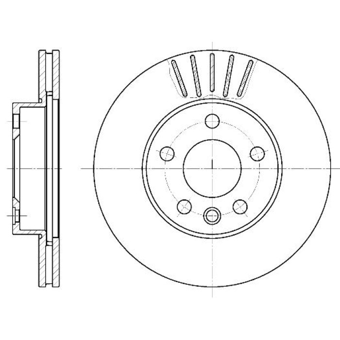Тормозной диск 280 mm VW T4 95-03 TD142 (DF2809) (пр-во DAFMI)