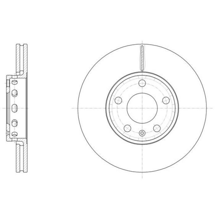Тормозной диск 288 mm VW Passat B4, B5 96-05 //  SKODA Superb I 01-08 // AUDI 100 90-94, A4 95-08