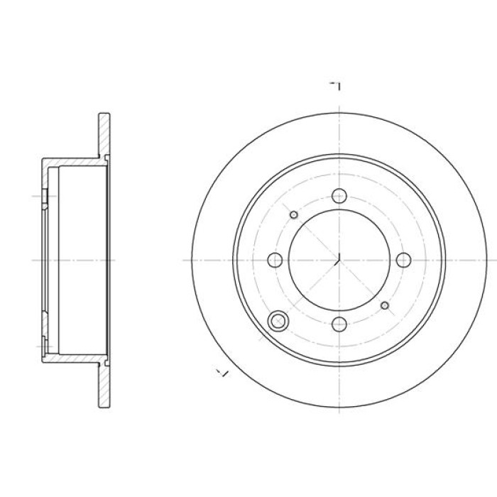 Тормозной диск 262 mm 4 отв. MITSU Galant V, VI 92-04, Lancer VII 03-13, Space Runner 96-00 TD188