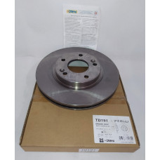 Тормозной диск 280 mm HYUNDAI i30 07-12, ix20 10-..., Sonata V (NF) 06-12, Tucson (JM) 04-10, ix2