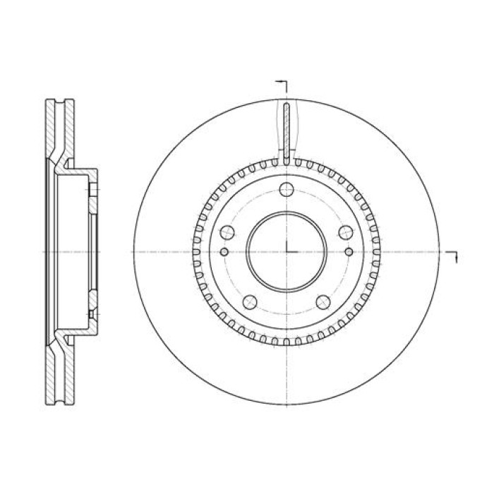 Тормозной диск 280 mm HYUNDAI i30 07-12, ix20 10-..., Sonata V (NF) 06-12, Tucson (JM) 04-10, ix2