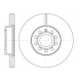 Тормозной диск 288 mm VW Caddy III, IV 10-15, Golf Plus 05-13, Golf V, VI, VII 04-..., Jetta III.