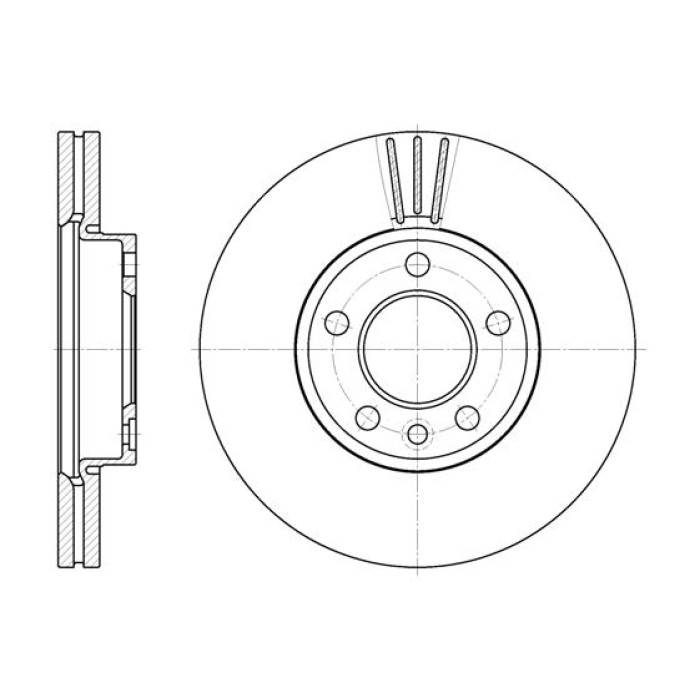Тормозной диск 308 mm VW (16