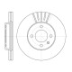 Тормозной диск 256 mm VW Caddy II 95-04, Golf II, III, IV 86-02, Passat B3 88-97, Polo 95-09 TD36