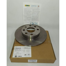 Тормозной диск 236 mm OPEL Kadett D, E 79-93, Corsa A 85-93 TD433 (DF1607) (пр-во DAFMI)