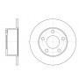 Тормозной диск 245 mm AUDI 100 90-94, A6 94-05; VW Passat B5, B6, B7 96-10; Sharan 95-; SKODA Sup
