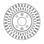 Тормозной диск 258 mm vent RENA Logan II Estate K8, Stepway L8/B8 11.12, Clio IV BH  //  LADA X-R