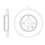 Тормозной диск 256 mm VW Caddy II 95-04, Golf III, IV 91-02, Passat B3 88-97  //  CHERY Amulet 05