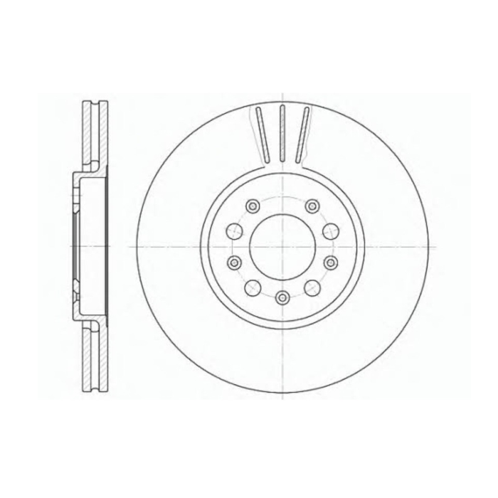 Тормозной диск 288 mm VW Golf IV 08.97-06.05, Polo 01-…, Polo Sedan RU, Bora-Jetta 98-05  //  SKO