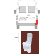 Задня стійка MERCEDES SPRINTER (95-06 р.) 55см. права (вир-во KLOKKERHOLM)