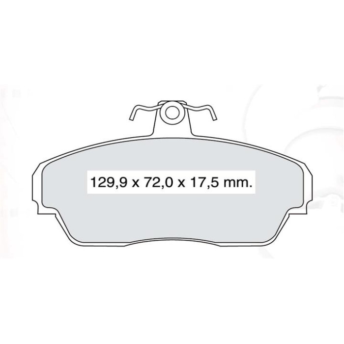 Колодки гальмівні передні Волга ГАЗ 3109 D443E (пр-во Intelli)