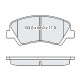 Колодки тормозные передние HYUNDAI Accent IV (RB) 10-…   //  KIA Rio III (UB) 11-... (GDB3548)  (пр-во Dafmi)
