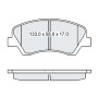Колодки тормозные передние HYUNDAI Accent IV (RB) 10-…   //  KIA Rio III (UB) 11-... (GDB3548)  (пр-во Dafmi)