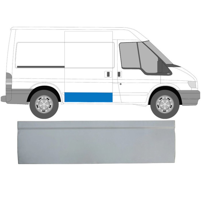 Низ бічних дверей FORD TRANSIT (2000 р.) коротка база 28см (вир-во Polcar)