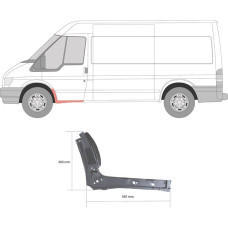 Підсилювач отвору дверей FORD TRANSIT (01-14 р.) лівий (вир-во POTRYKUS)